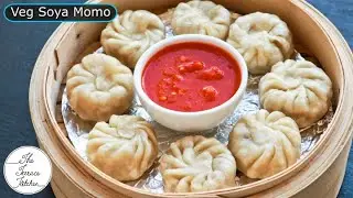 Delicious Cabbage Soya Momo & Chutney Recipe | Street Style Soya Veg Momo Recipe~The Terrace Kitchen