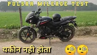 pulsar 125 bs6 real mileage test review #themotocicleta
