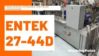 ENTEK 27-44D Twin-screw extruder for PE/PP compounds | ENTEK Machines