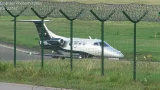 Brand new Embraer Phenom 100EV RA-02792 takes off in Vilnius