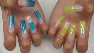 GUMMY BEAR NAILS 💚🐻💙