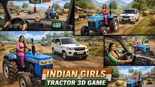 Indian vehicles simulator 3d water moter added || Indian farming tractor game new update || #641