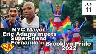 NYC MAYOR ERIC ADAMS @ 10:55 Brooklyn Pride Parade 2022 NYC 🌈