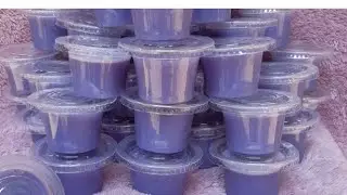 IDE JUALAN,,CARA MEMBUAT PUDING NUTRIJELL CAMPUR POP ICE TARO