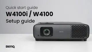 BenQ W4100i/W4100 projector: Unboxing & quick start guide