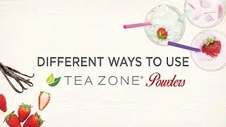 Different ways to use Tea Zone Powders