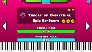 Theory of Everything - Geometry Dash (Re-Score + ALL 3 Coins) [400 SUBS SPECIAL]