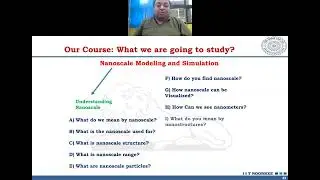 Video Lectures on Nanoscale modeling and Simulation