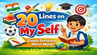 About myself essay || Short essay on myself in English || Myself 20 llines || 20 lines on Myself 