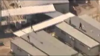 Darwin detention centre on fire