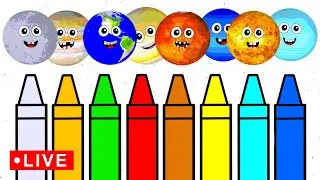 Learn Planets and Do Crafts for BABY 🪐🌎🔭☄️🌌 | Mercury Venus Earth Mars Jupiter Saturn Uranus Neptune