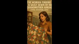 The Woman Finding a Quilt Sewn by Her Grandmother Abroad (2009, Houston, USA) #Family