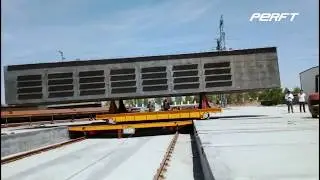 100t Heavy Duty Railway Ferry Bogie Transfer Platform Battry Powered Ferry Transfer Cart