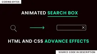 Awesome Animated Search Box Using HTML & CSS
