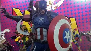 CAPTAIN AMERICA (EXCLUSIVE) PREMIUM FORMAT STATUE UNBOXING & REVIEW | SIDESHOW COLLECTIBLES