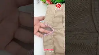 The waist of the pants is too small, so make it bigger