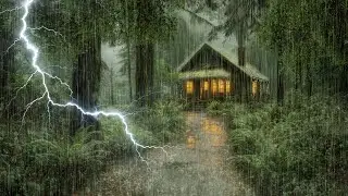 HEAVY RAIN AND THUNDER SOUNDS - DEEP SLEEP | Thunderstorm for Sleeping - Rain Sound Comfort #2