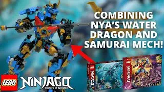 Combining Nya's Samurai Mech and Water Dragon to make an ULTRA MECH! LEGO Ninjago Combo Model Review