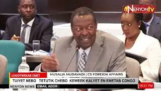 KENYA IS COMMITTED TO SUPPORT PEACE INITIATIVES AND  SECURITY  COOPERATION IN DRC-MUSALIA MUDAVADI