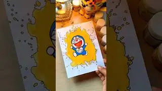 Cute Doraemon Painting😉| Aesthetic Painting #art #doraemon #cartoon #diy #painting #shorts #trending