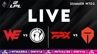 WE vs IG | FPX vs TES LPL 2025 Live Summer | LPL English W7D2 with Nymaera & Initialise