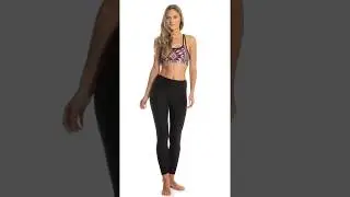 EVCR Aztec Floral Yoga Sports Bra | SwimOutlet.com