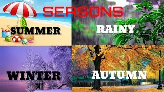 Name of the seasons/season name/4  seasons of the year/kids learning video.