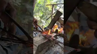 Primitive Blacksmith Forging Heated Steel | Relaxing Craft Video.[part8]