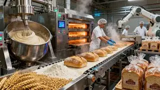 Inside a Modern Bread Factory: From Wheat Grain to Packaged Goods (Full Process)