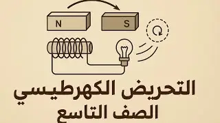 التحريض الكهرطيسي | فيزياء الصف التاسع – شرح شامل وحل مسائل | ثالث إعدادي