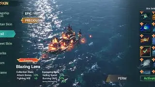Ship Trail Upgrade Blazing Lava. Tutorial 6 - Sea of Conquest - SOC -