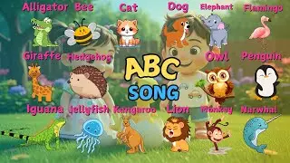 A to Z Animal ABC Song 🐊🐝 | Fun Alphabet Song for Kids