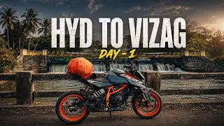Hyderabad to Vizag SOLO Ride on KTM duke390 In Telugu | Day 1 | #teluguvlogs #vizag #ride