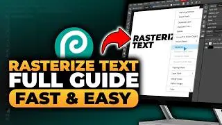 How To Rasterize Text in Photopea (𝟮𝟬𝟮𝟲) | 100% WORKS | NO Yapping, To The Point! | FAST & EASY