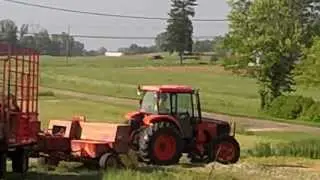 Hay baling 2013 Kubota