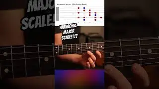 How to play the Harmonic Major scale! #guitar #musicscales #musictheory