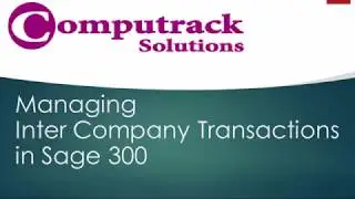 Inter Company Transactions in Sage 300