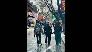 Walking with friend, China