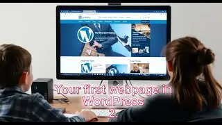 Your first webpage in Wordpress #wordpress #webdesign #website #homepage #cms