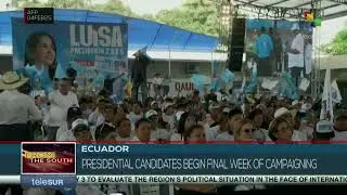 Final stretch of the presidential elections in Ecuador begins