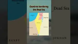 Countries bordering the Dead Sea #dead #sea #maps #facts #israel #jordan #palestine