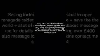 Skull trooper +renegade raider account