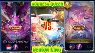 BUTTERFLY GODDESS QUEEN VS DEMON KING INSANE BRUTAL DAMAGE  ONE HIT DELETE😍