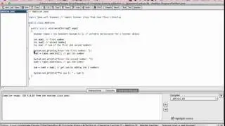 Lecture 23 - Addtion Program