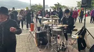 2023/1/7 TFBOYS《青春修煉手冊》 鼓手紫毛 drummer 淡水老街演出
