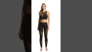 Beyond Yoga Polka Dot Mesh Converged Yoga Leggings | SwimOutlet.com