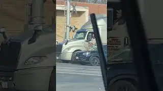 A cool rig with a dry van