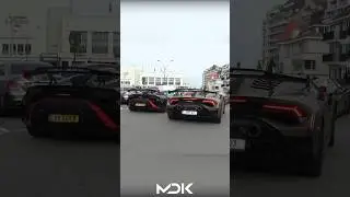 10 LAMBORGHINI HURAC&Aacute;N STOS IN KNOKKE HEIST DURING ZOUTE GRAND PRIX 2025!
