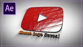 Sketch Logo Reveal - 100% After Effects Tutorial - No Plugin - Motion Tutor (Easy Method!!!)