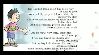 NCERT Class 5 English Marigold Book | Unit 3 Poem My Shadow | Full Hindi Explanation and Translation